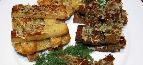 Гренки чесночные