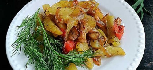 Картофель с грибами в рукаве