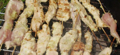 Куриные шашлычки в маринаде