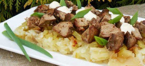 Печеночный салат