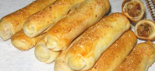 Пирожки с капустой Сигары