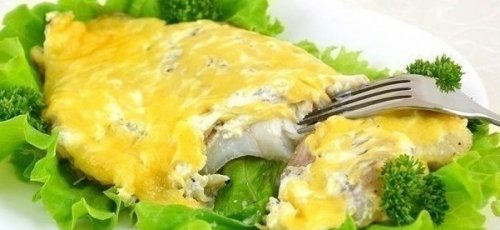 Рыба, запеченная с сыром