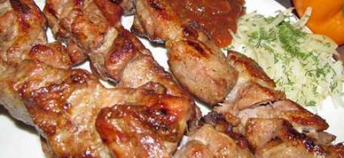 Шашлык из свинины с уксусом