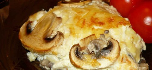 Сливочное суфле с грибами